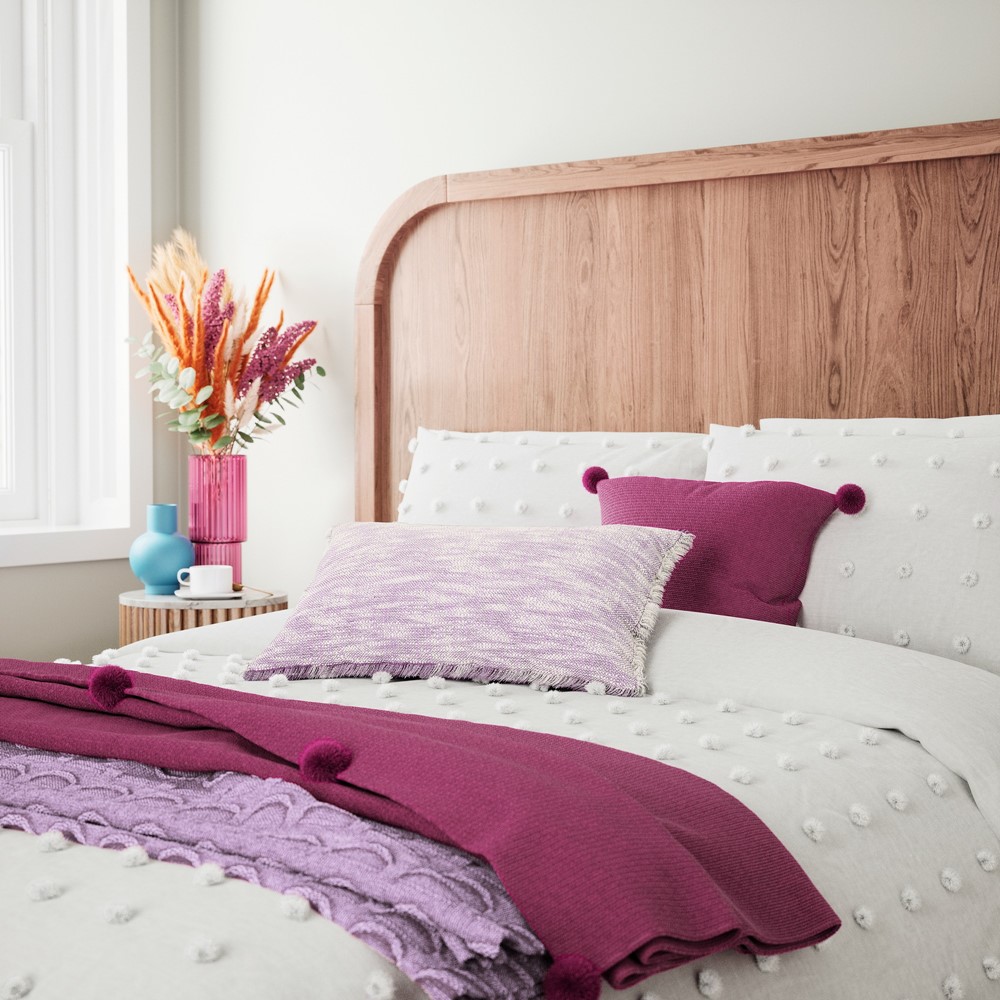 Budding Brights Tufted Spot Bedding by Helena Springfield in White